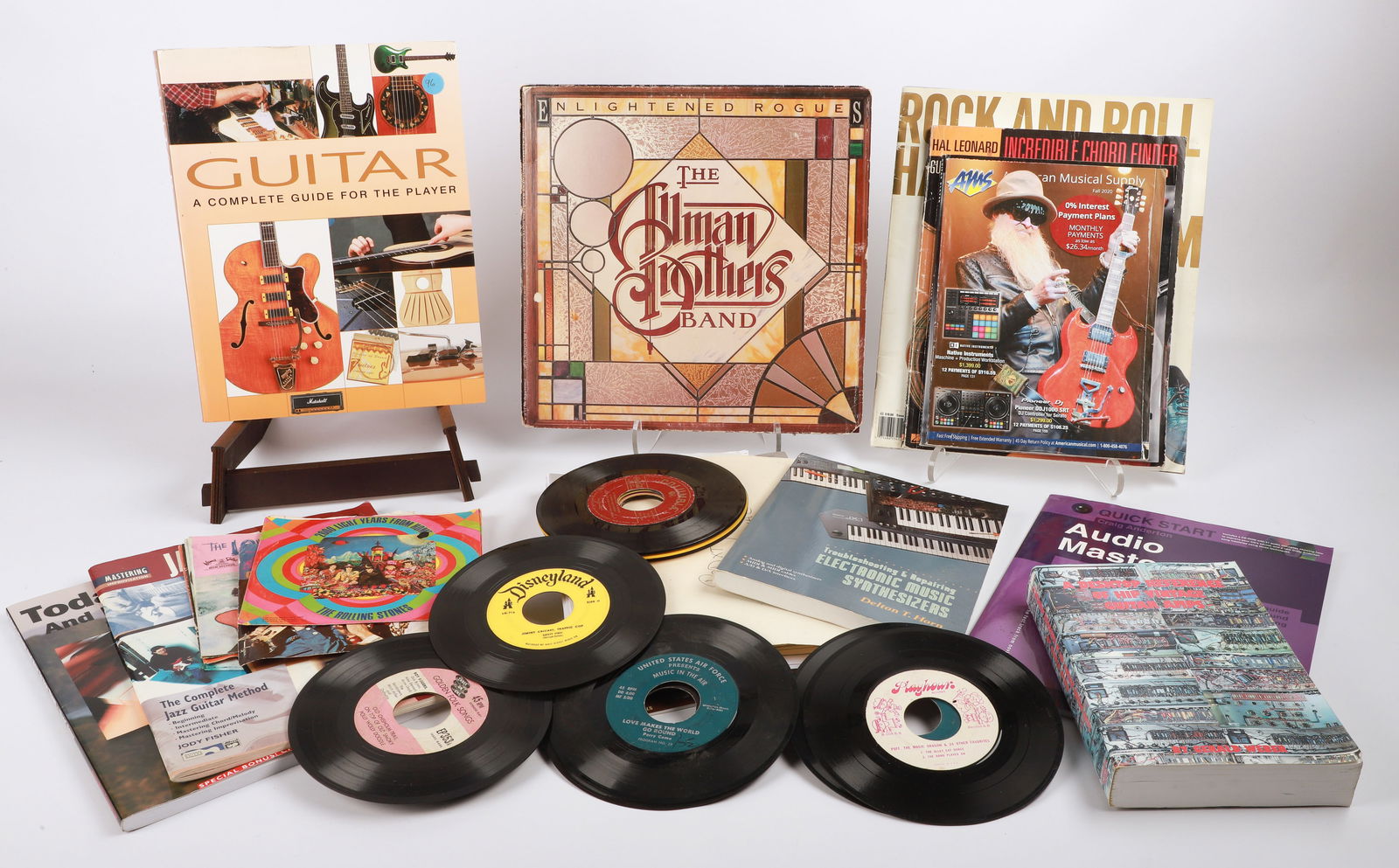 Assorted Manuals Guitar Books, technical books, and records (1 of 6)