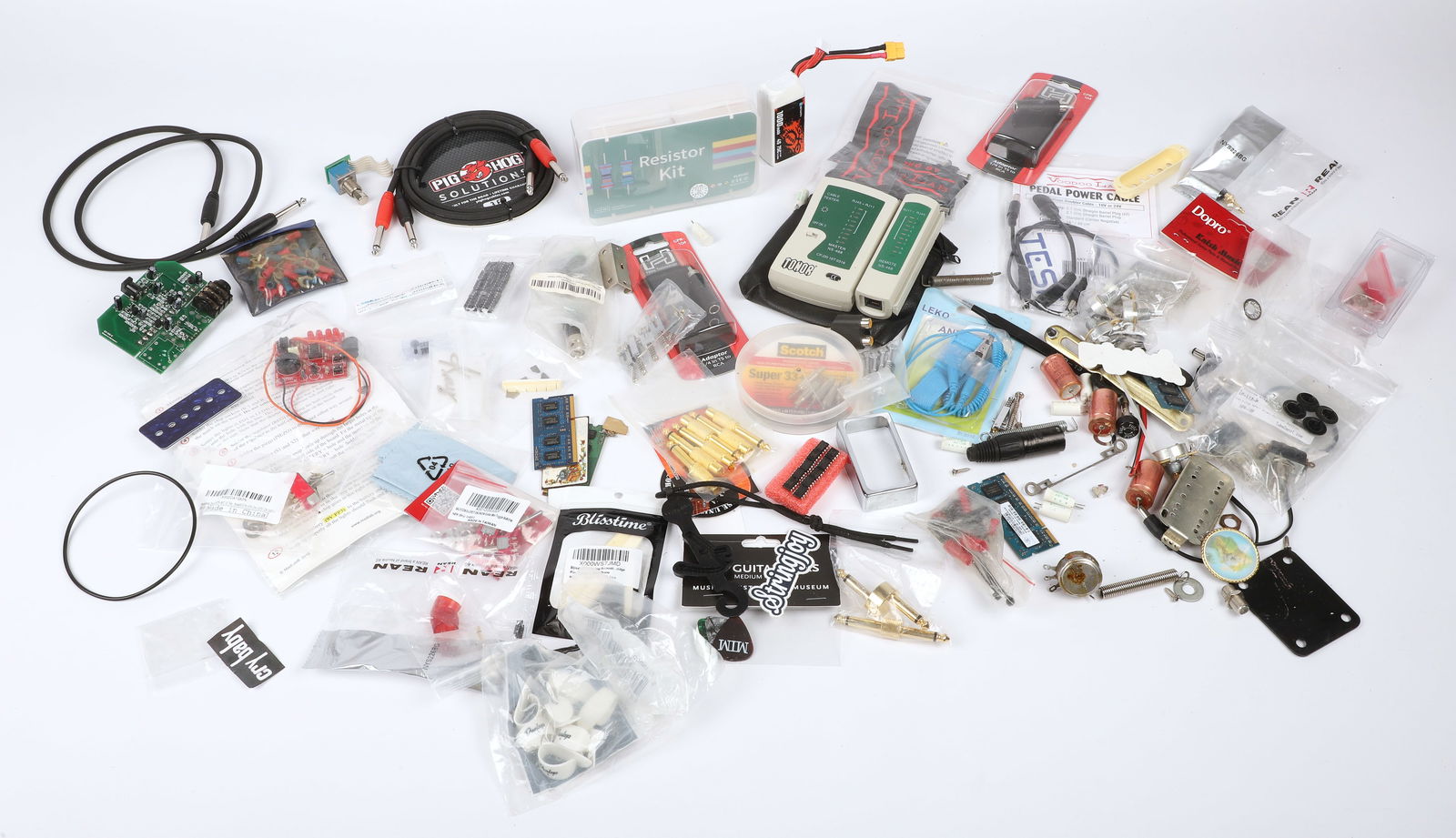 Large Group of mostly electronic guitar parts (1 of 4)