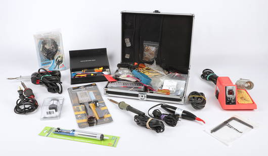 Case with tools ect.,and large box with tools: Case with tools ect.,and large box with tools