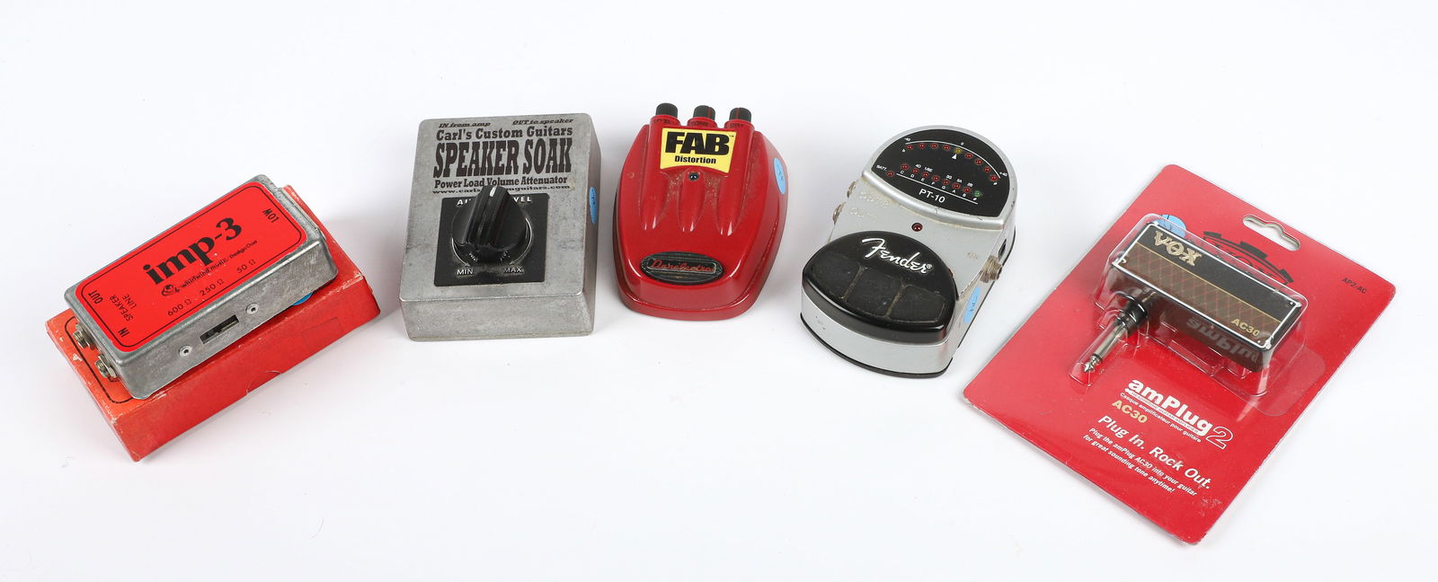 LOT of Effects ect (5). Vx AC 30-New, IMP3 in box , Fender PT 10, Dalelctro Fab, Speaker Soak (1 of 6)
