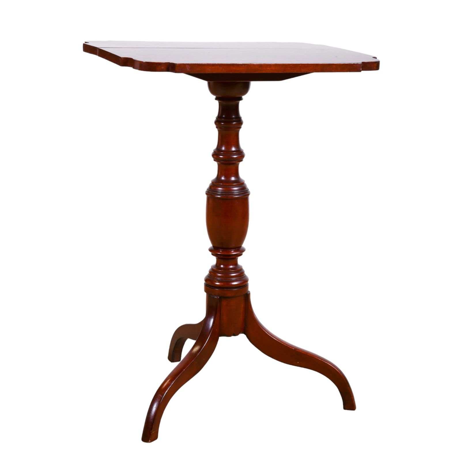 Cherry Federal tilt top candlestand (1 of 3)