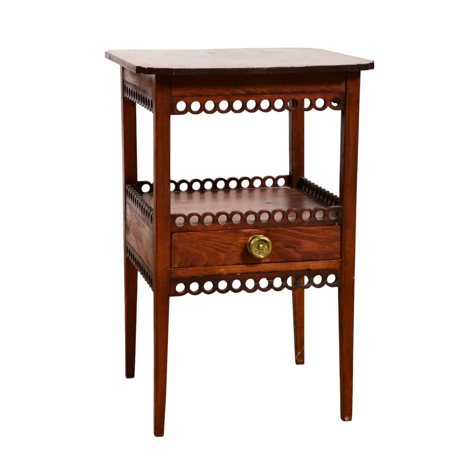 Cherry Hepplewhite one drawer stand (1 of 2)