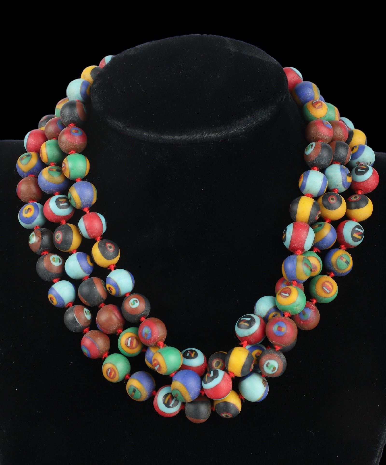 Vintage Missoni Venetian Glass Bead Necklace (1 of 4)