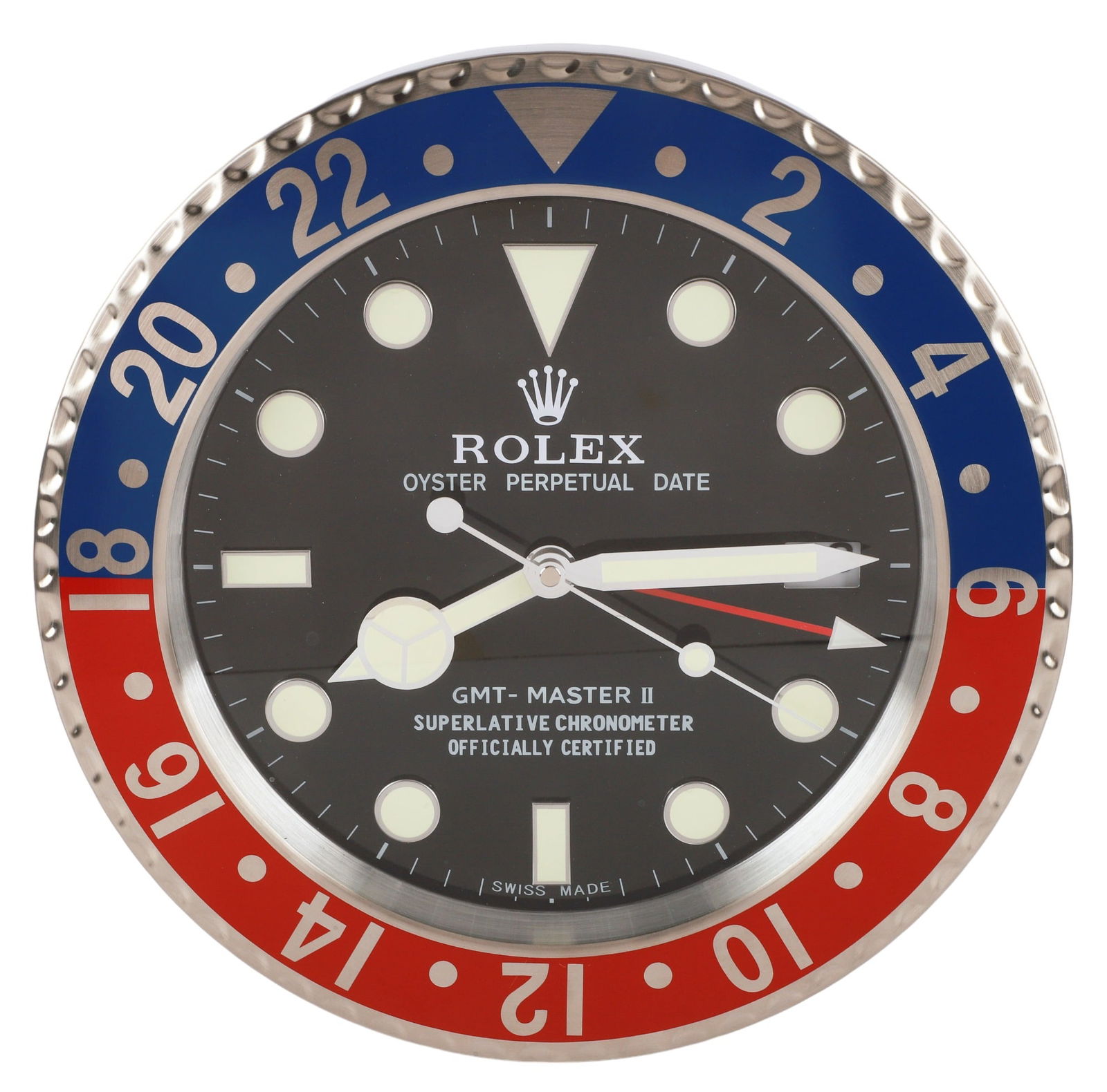Watch Dealer Display Clock, Rolex, Pepsi (1 of 4)
