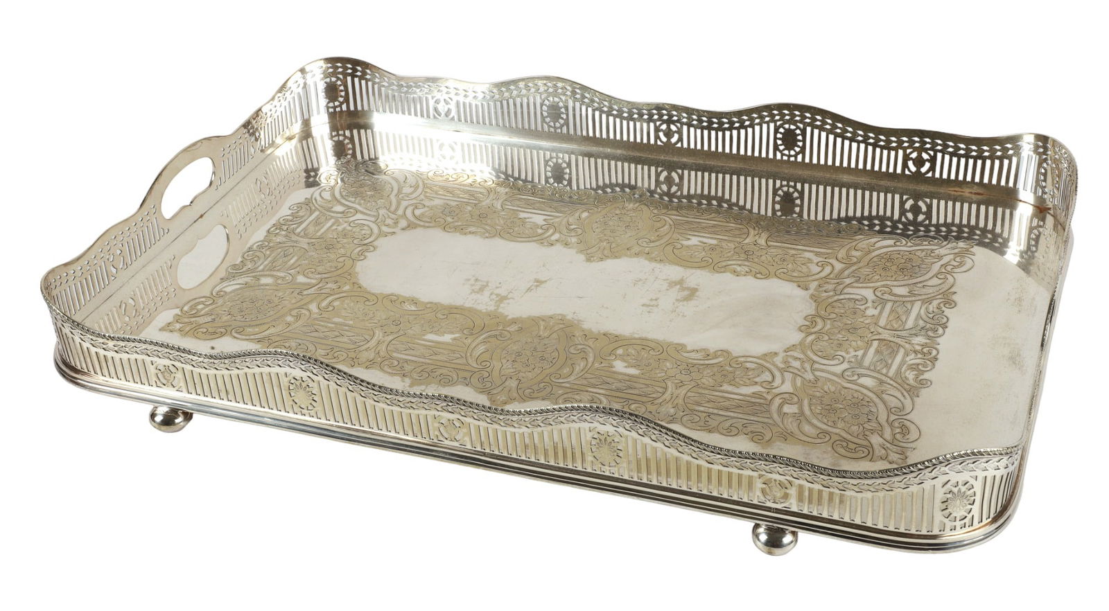 Large Barker Ellis Silver Plate Gallery Tray (1 of 6)