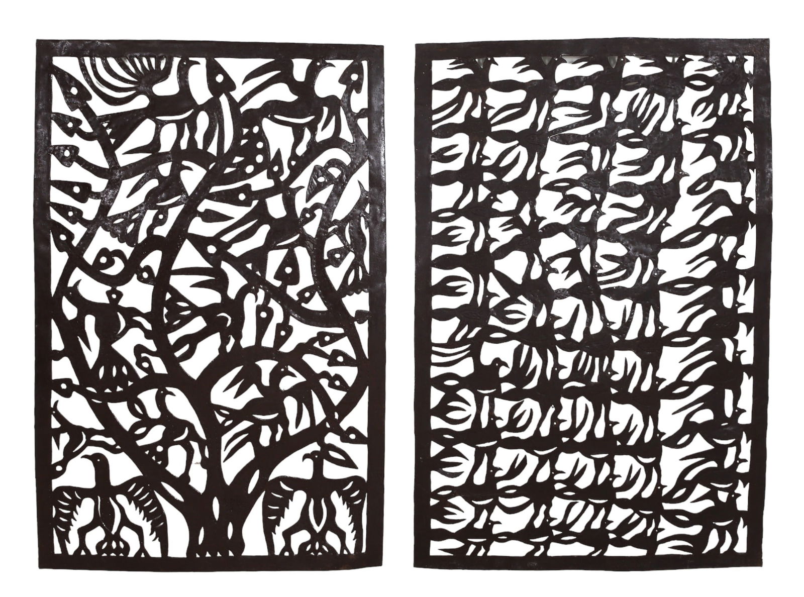 (2) Haitian Cut Steel Wall Sculptures (1 of 3)