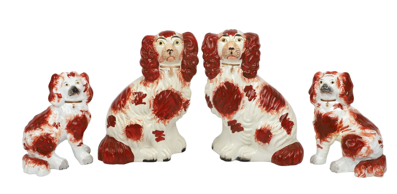 (2) Pairs Staffordshire Spaniels (1 of 6)