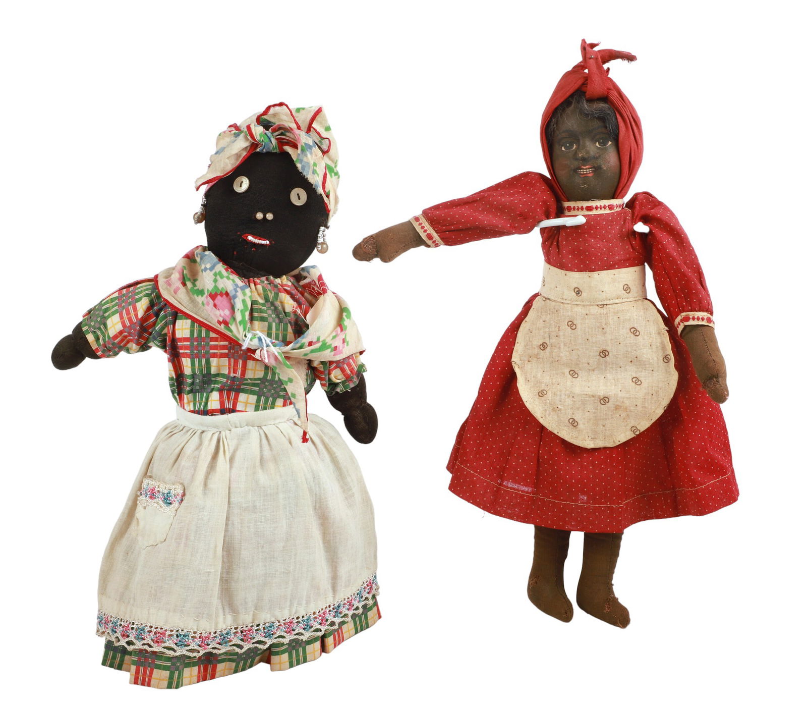 (2) Black Americana Rag Dolls (1 of 7)