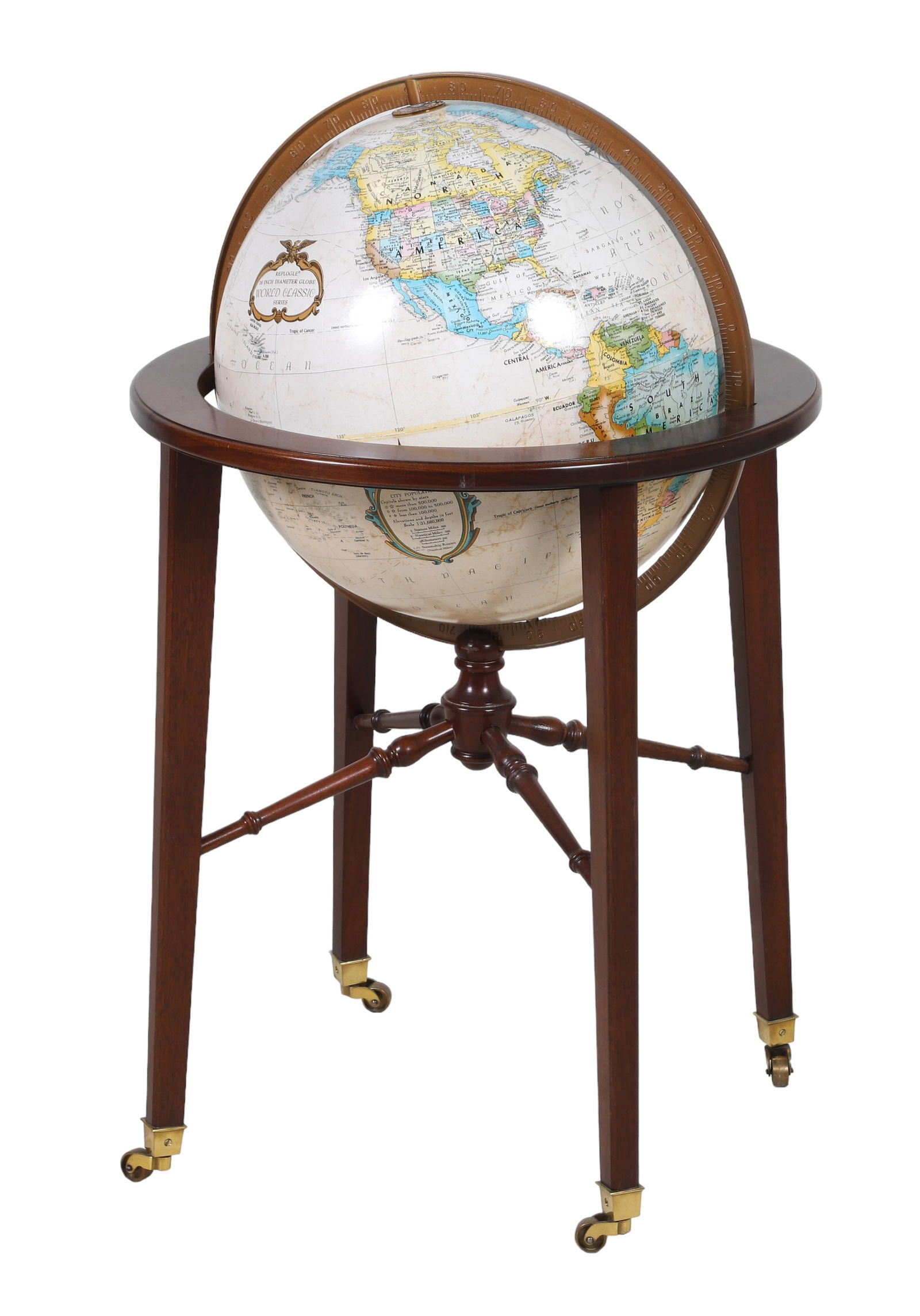 Replogle 16" World Classic Series globe on stand (1 of 2)