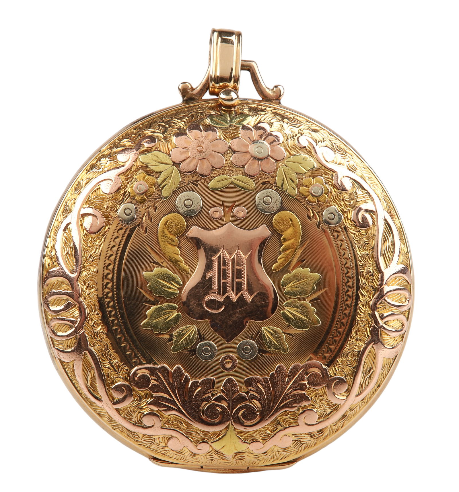 14k Tricolor Bwc Co. Pocketwatch Case Auction