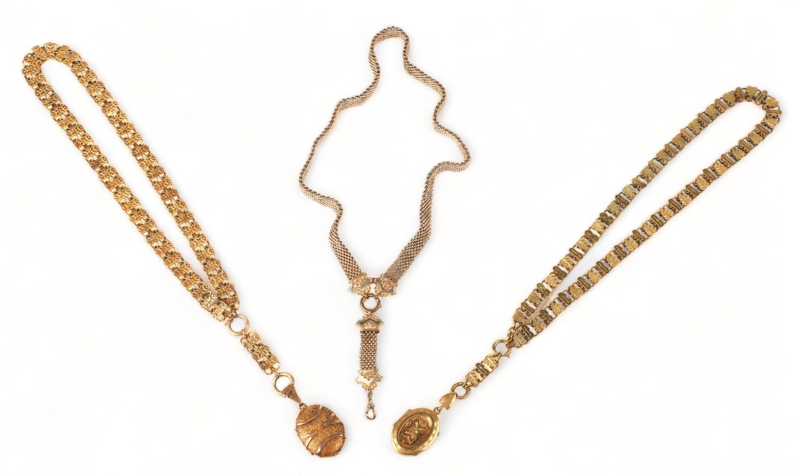 Victorian Gold Filled Locket Necklaces (1 of 8)
