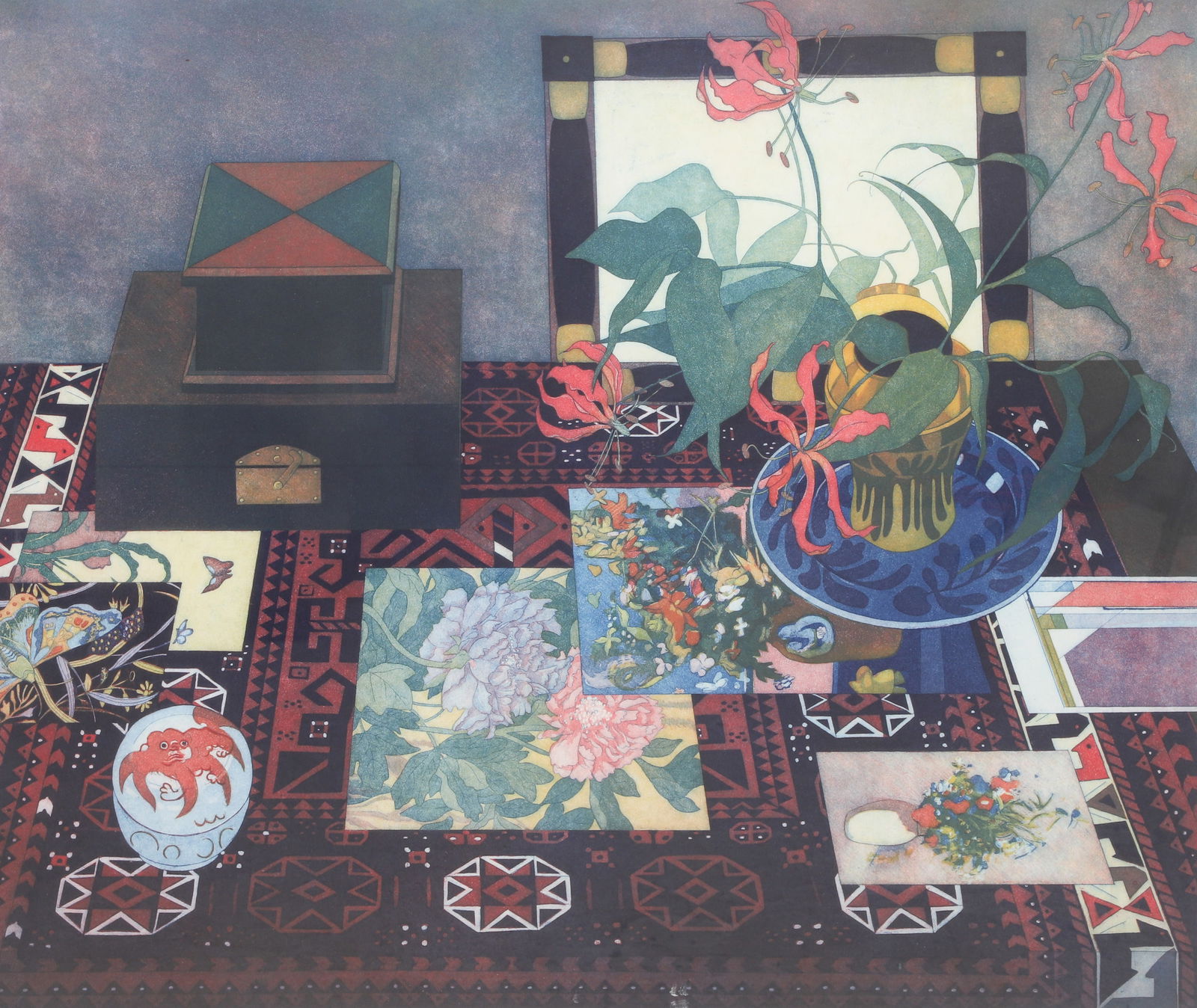 Katja Oxman Etching "Unsuspected Turns" (1 of 6)