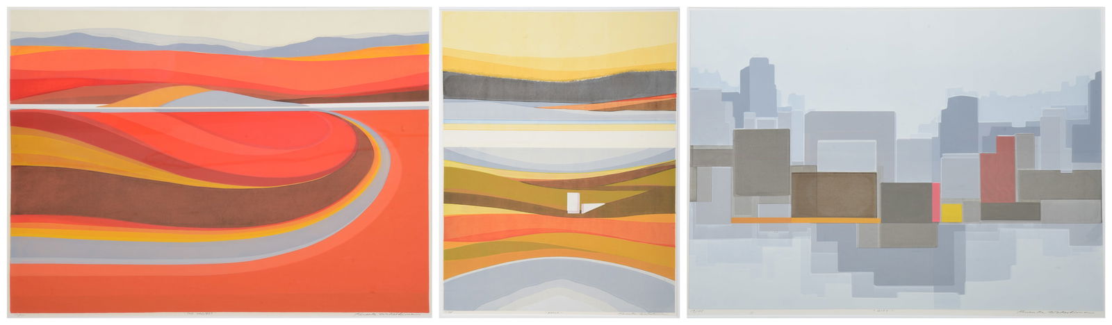 Kensuke Wakeshima (3) Abstract Lithographs (1 of 8)