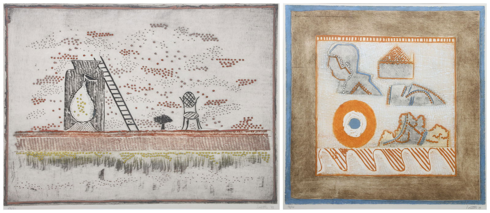 Louttre B (2) Mixed Media Prints (1 of 9)