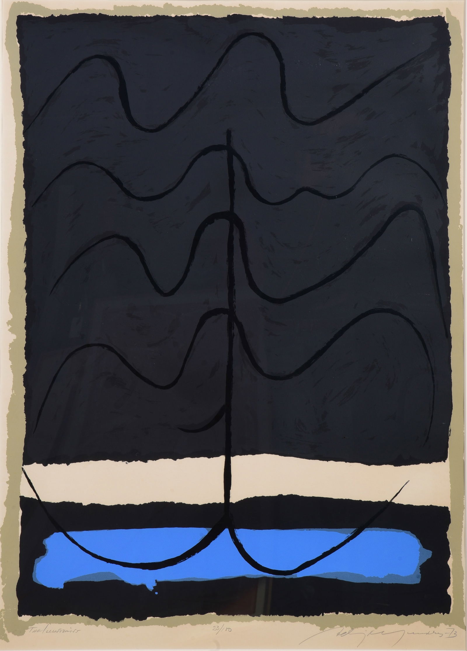 Adja Yunkers Lithograph "The Illusionist" (1 of 5)