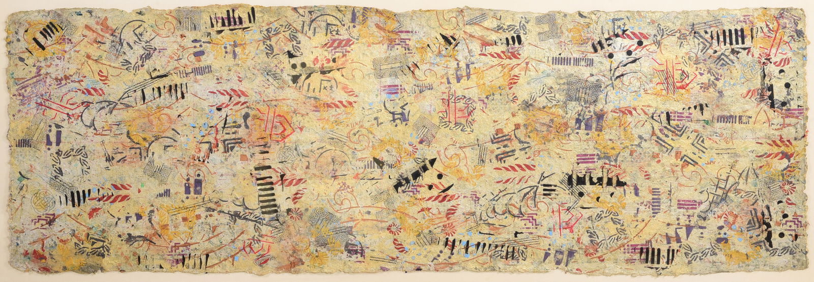 Abstract Expressionist Mixed Media Painting (1 of 3)