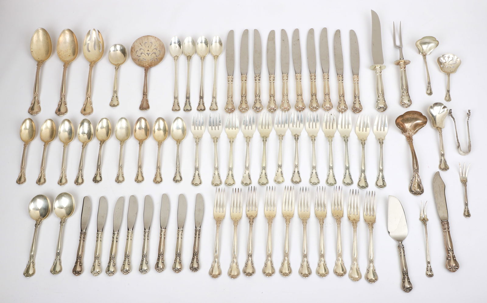 (71) Pcs Gorham Sterling Flatware, 'Chantilly' (1 of 6)