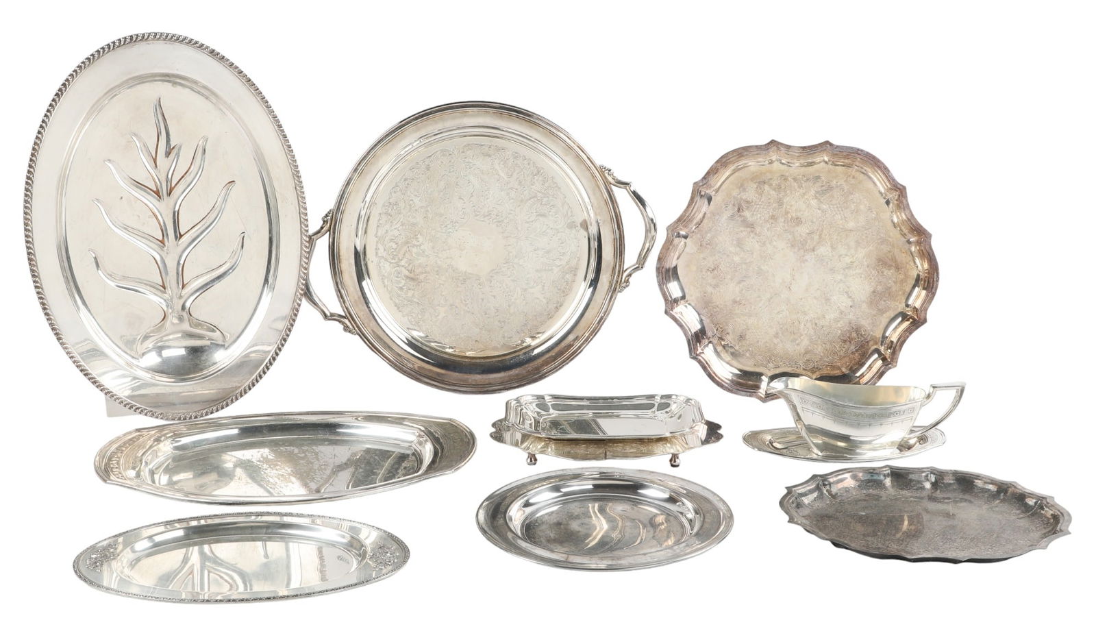 (10) Pcs Silver Plate (1 of 2)