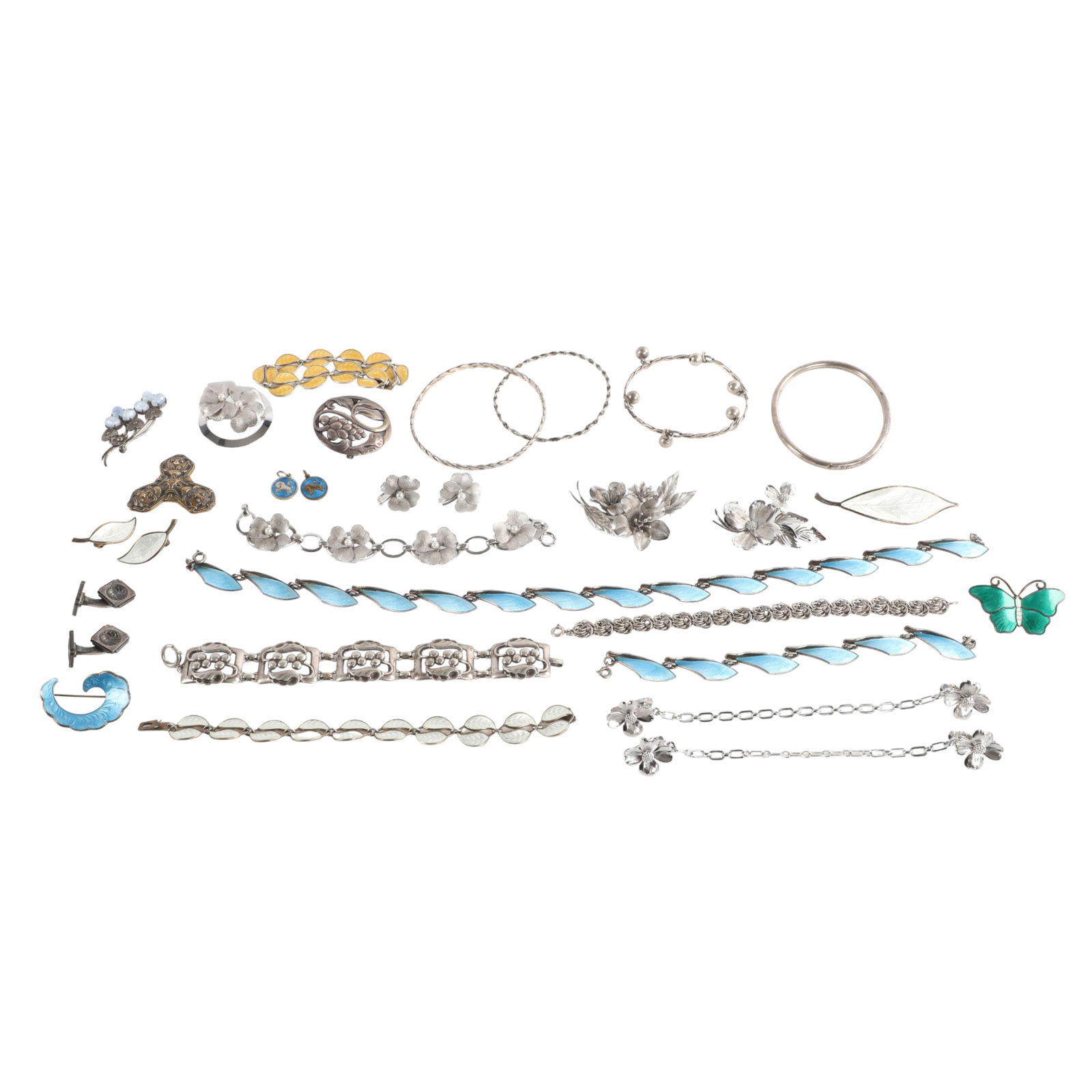 Danish and Style Sterling Jewelry Group (1 of 2)