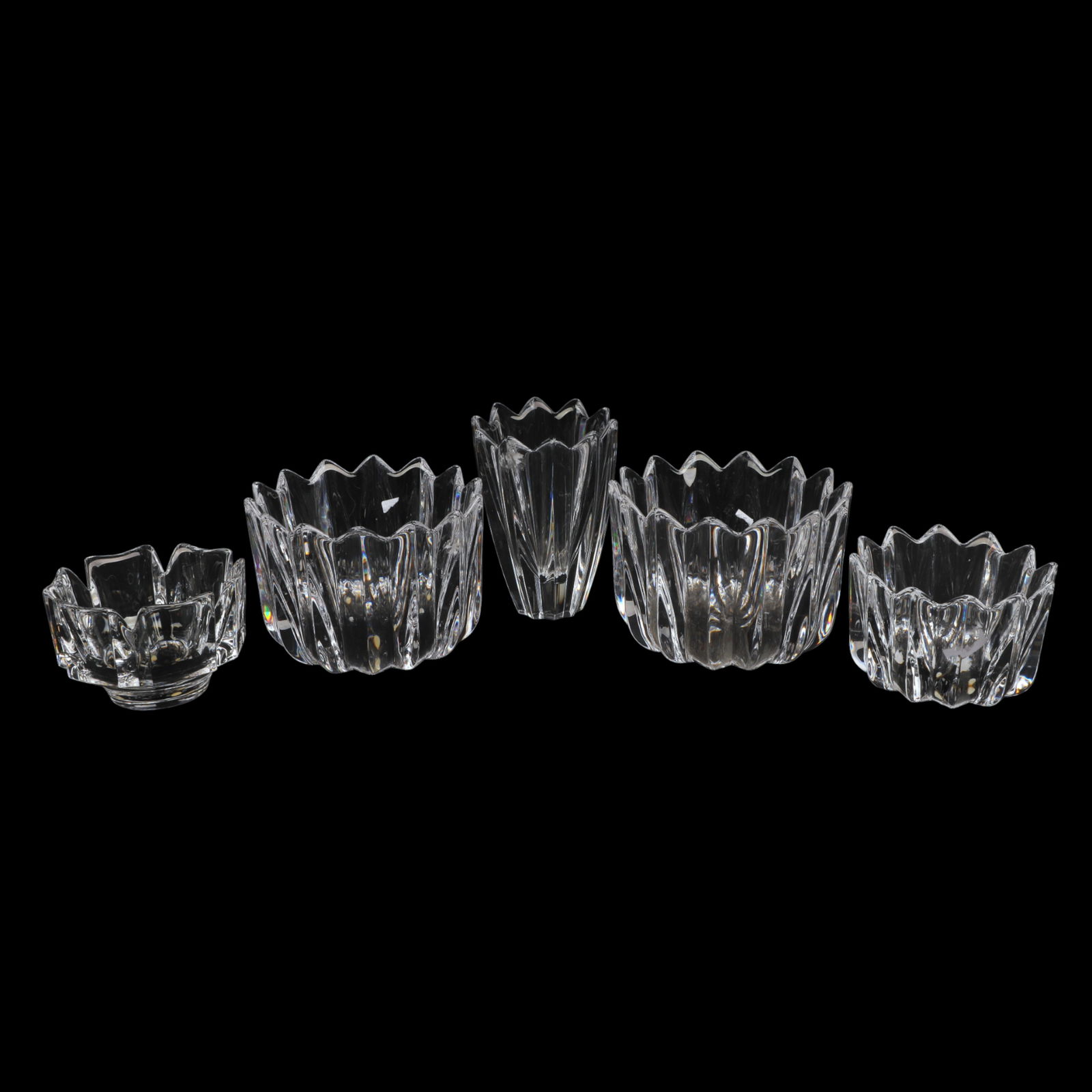 (5) Orrefors Crystal Bowls (1 of 6)