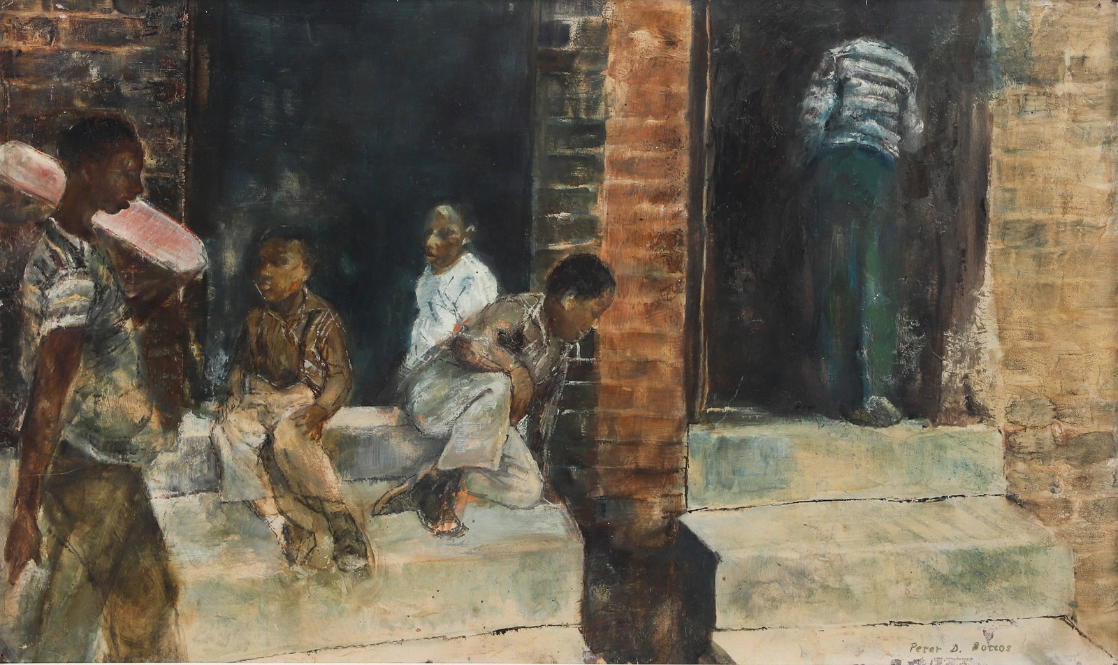 Peter Bottos "Boys on the Stoop" (1 of 4)