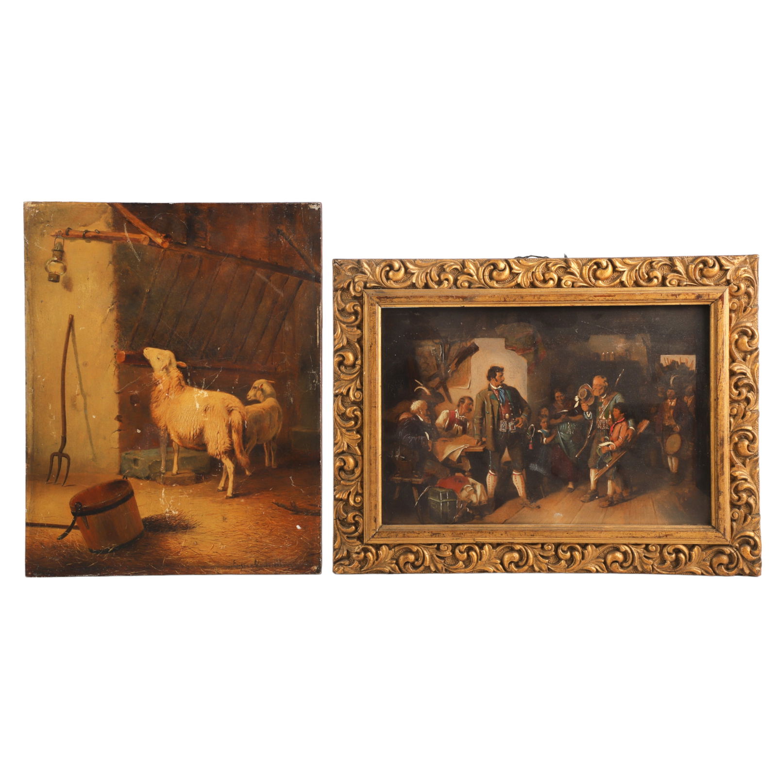 (2) Chromolithographs on Wood (1 of 4)