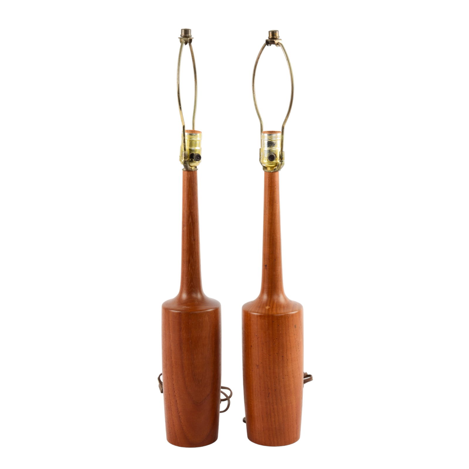 Danish Teak Bottle Lamp Pair (1 of 1)