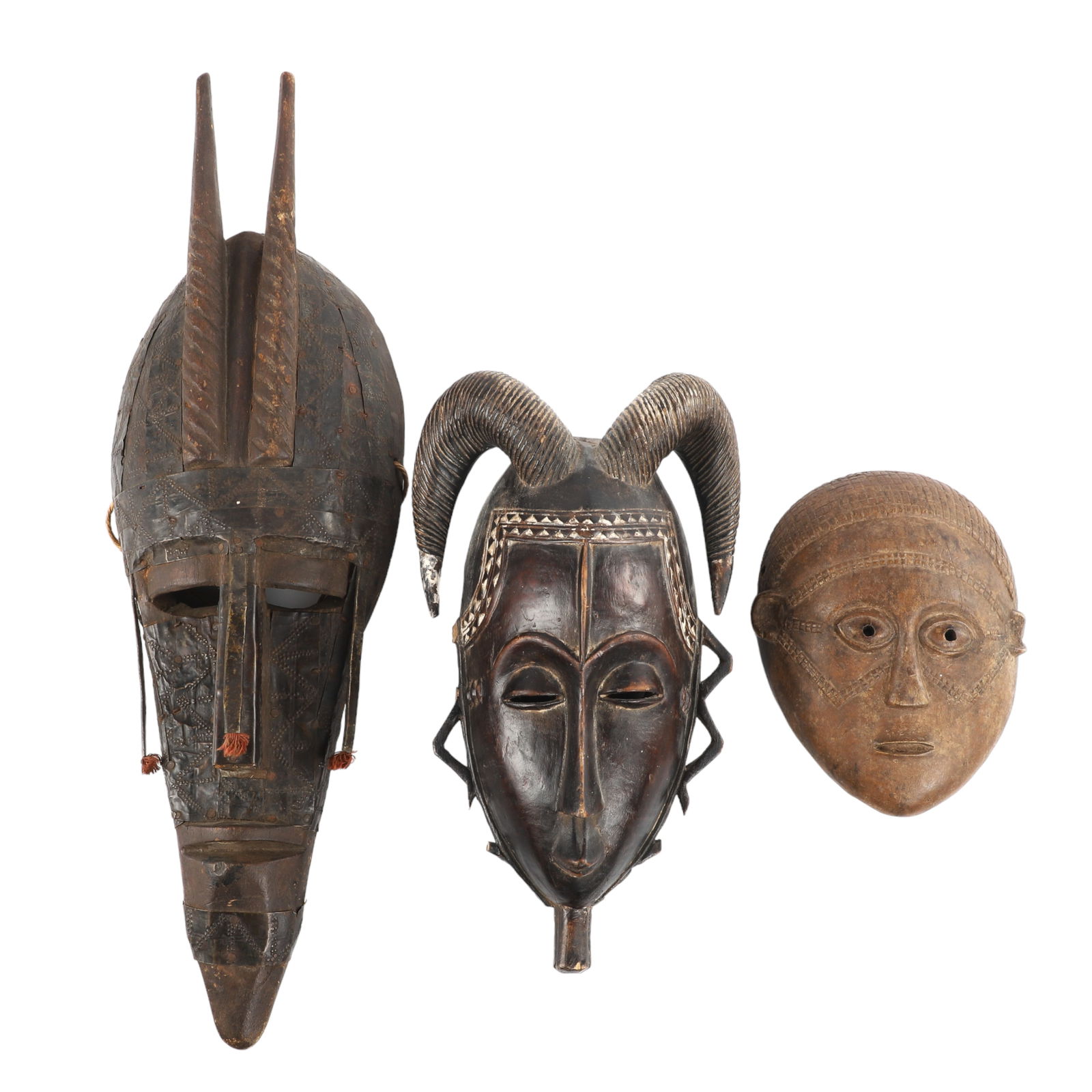 (3) African Tribal Masks (1 of 2)