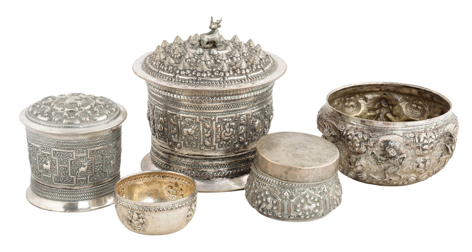 (5) Pieces Thai and Style silver plate (1 of 17)