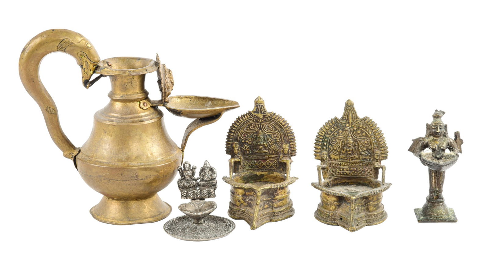 (5) Indian Pooja Oil Lamps (1 of 2)