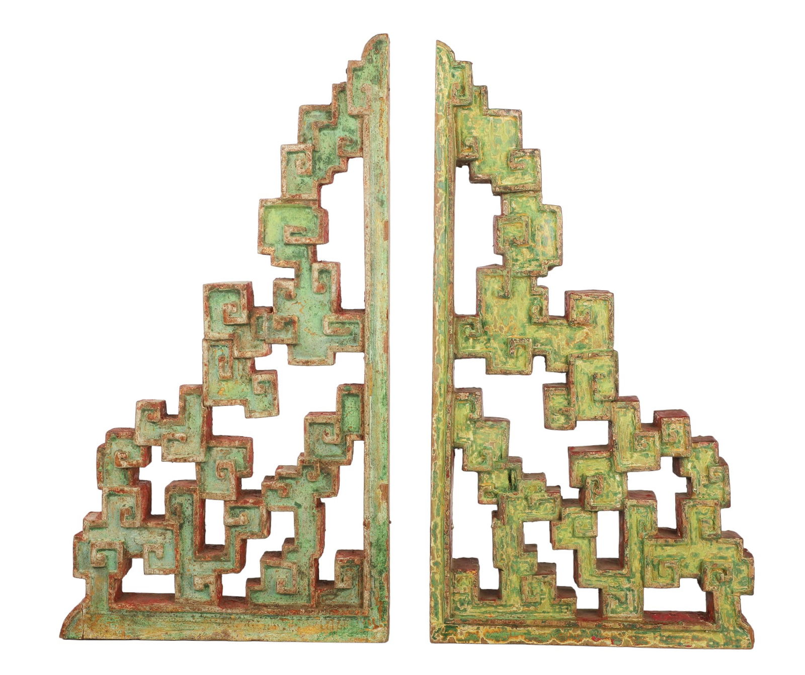 Pair of Asian Carved Wood Architectural Elements (1 of 4)