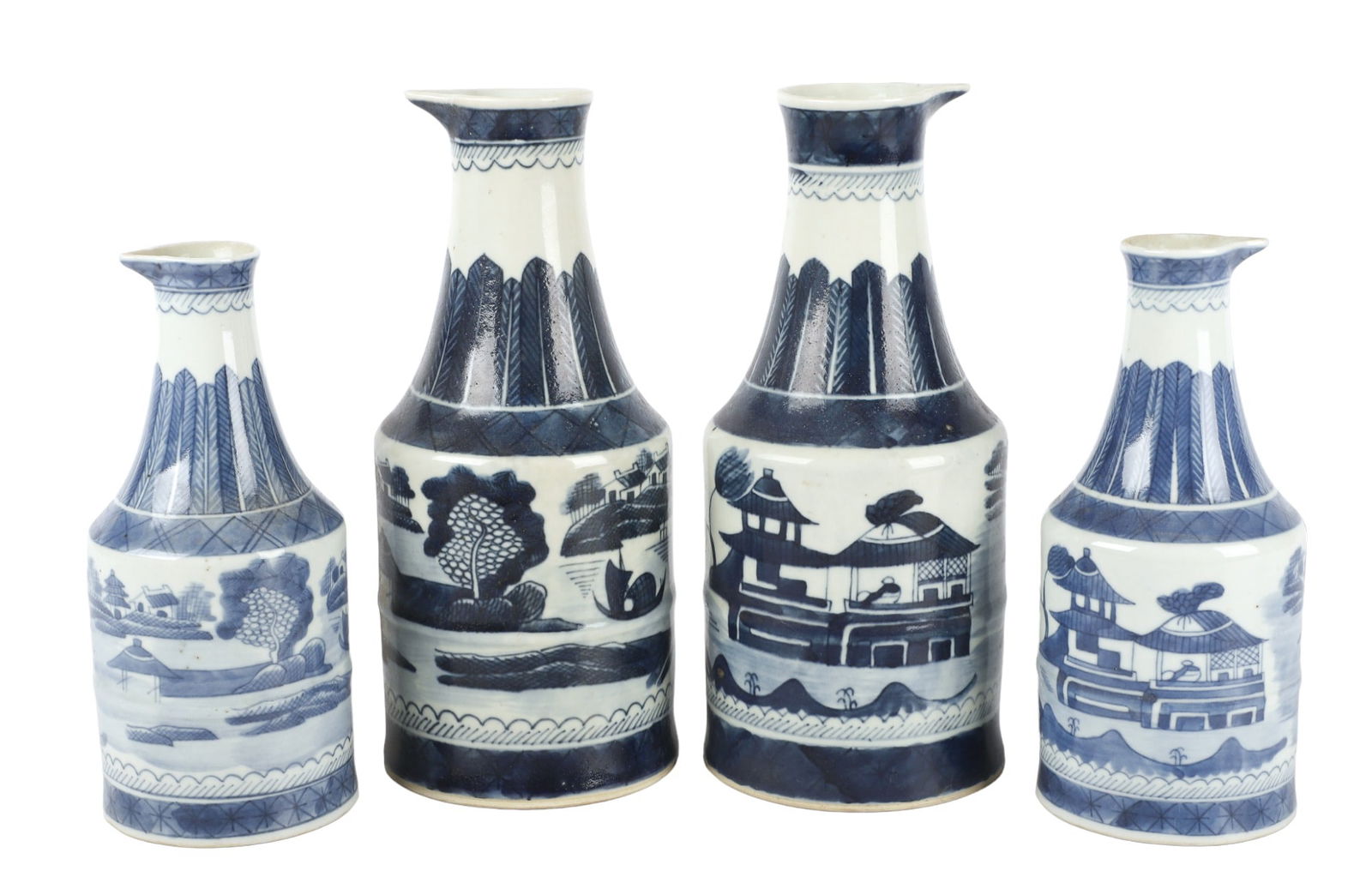 (2) Pair Chinese Canton Cruets (1 of 6)