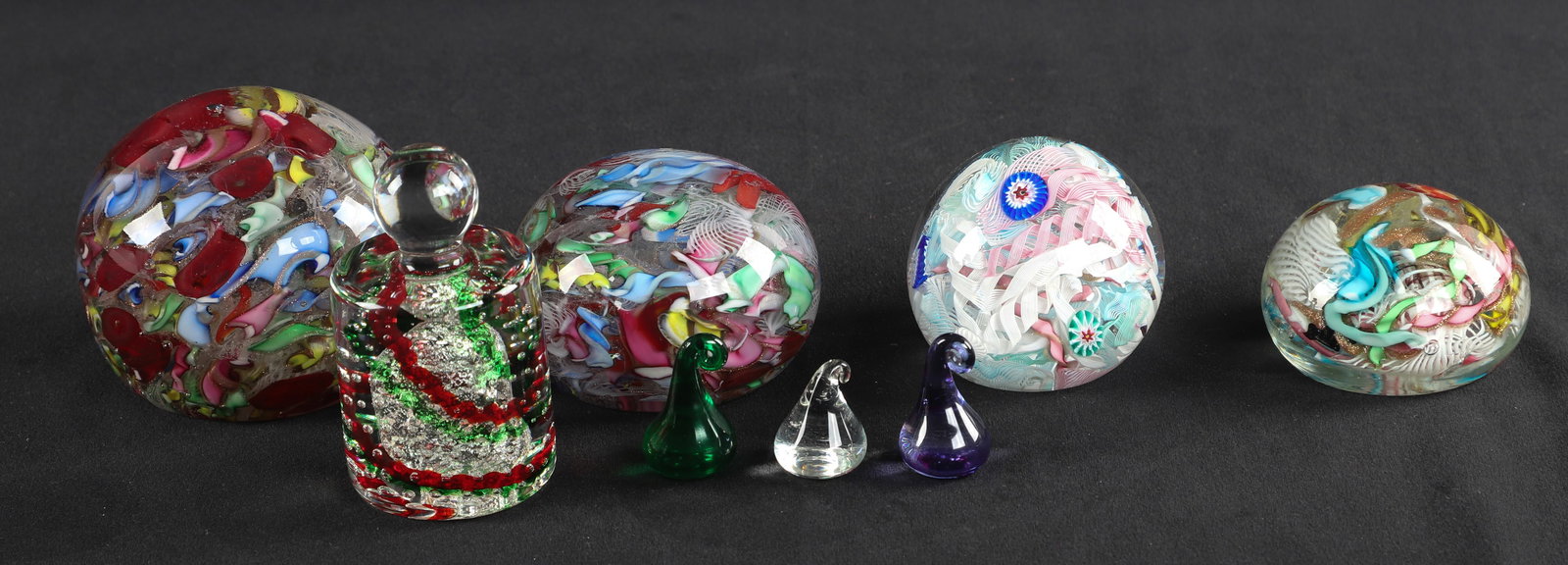 (8) Art Glass Paperweights (1 of 2)