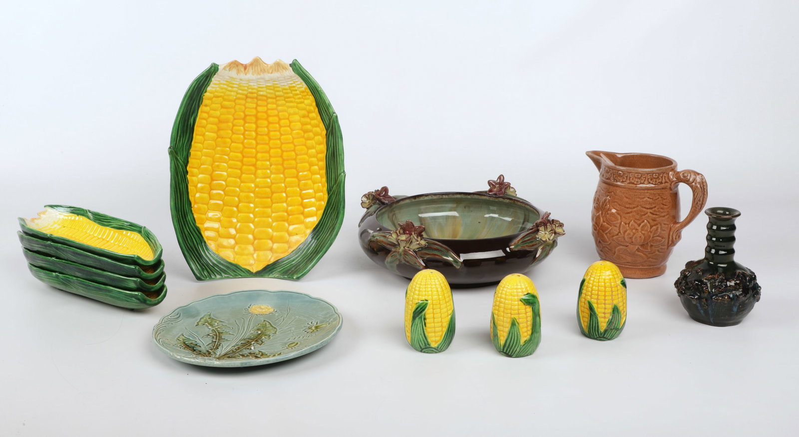 Majolica and Style Pottery Group (1 of 4)