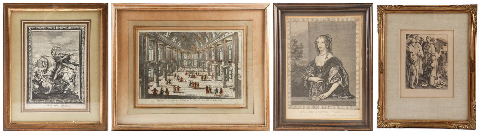 (4) 19th C Engravings (1 of 6)