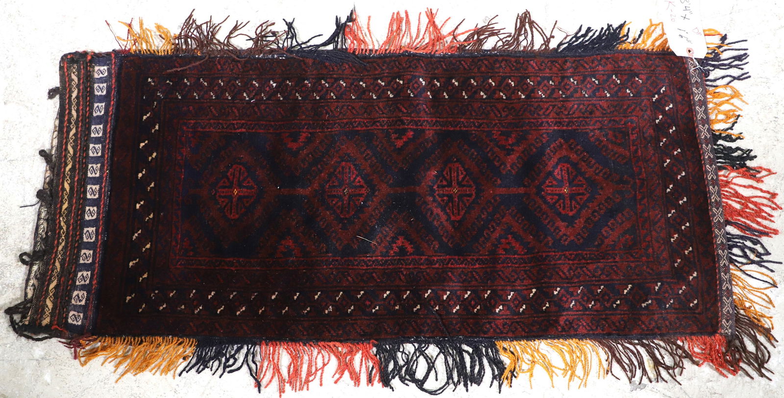 3'4" x 1'6" Afghan Rug, Sewan Kazak design (1 of 3)