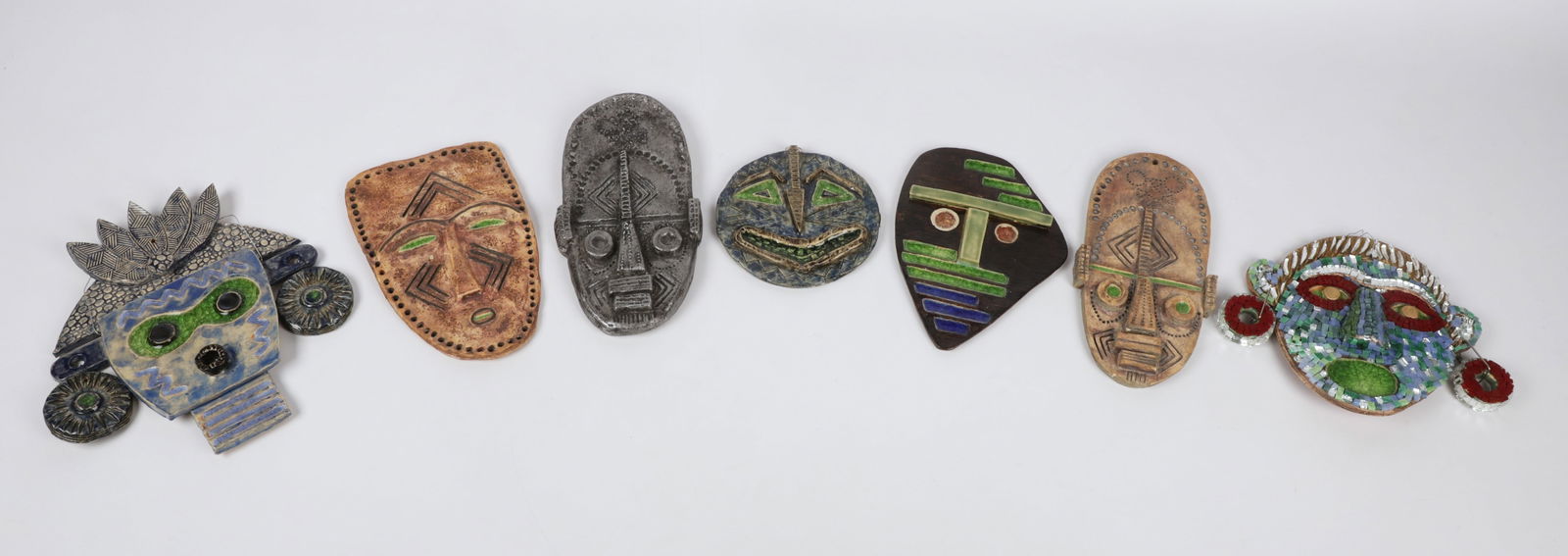 (7) Ron LeMahieu Pottery Masks (1 of 12)