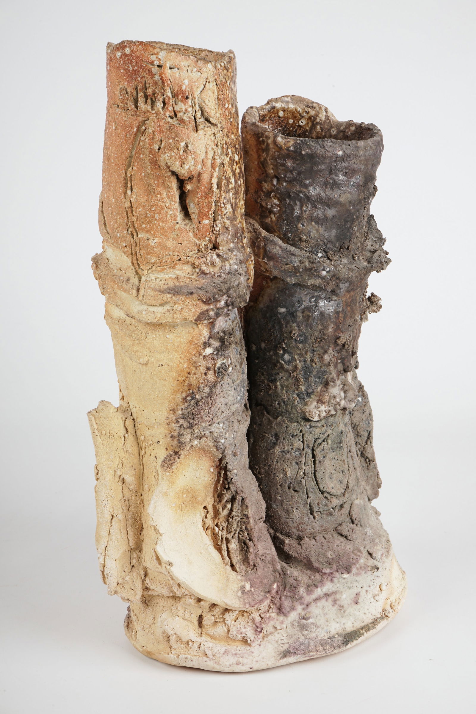 Peter Callas 'Double Neck' Pottery Vase (1 of 9)