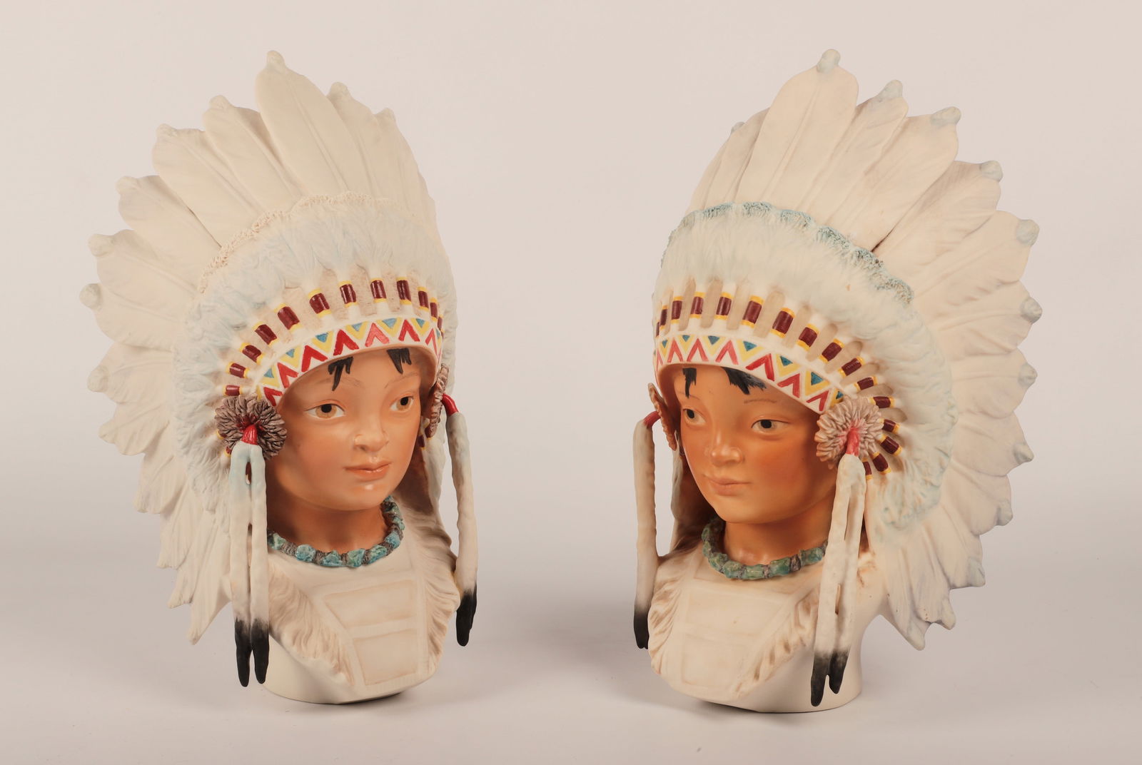 (2) Cybis Porcelain Little Eagle Busts (1 of 9)