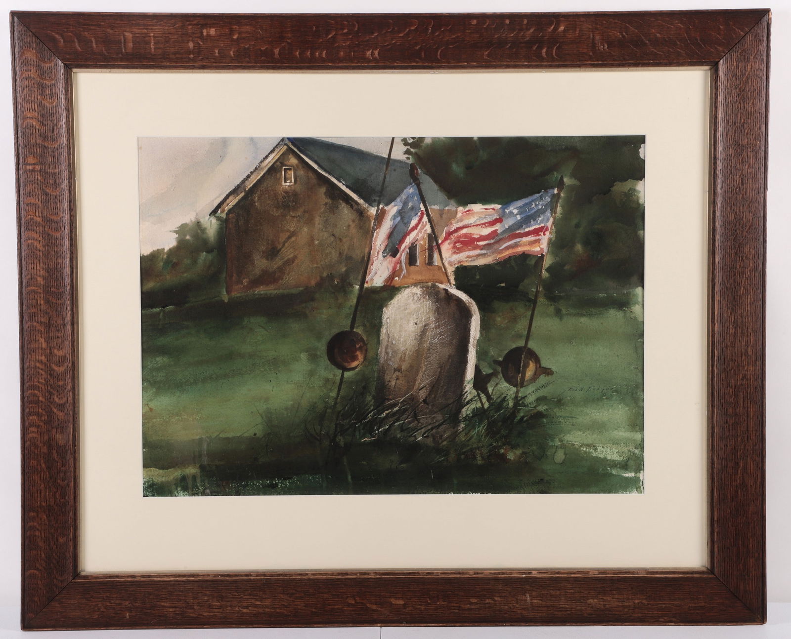 Rea N Redifer Watercolor "Veteran's Day" (1 of 4)