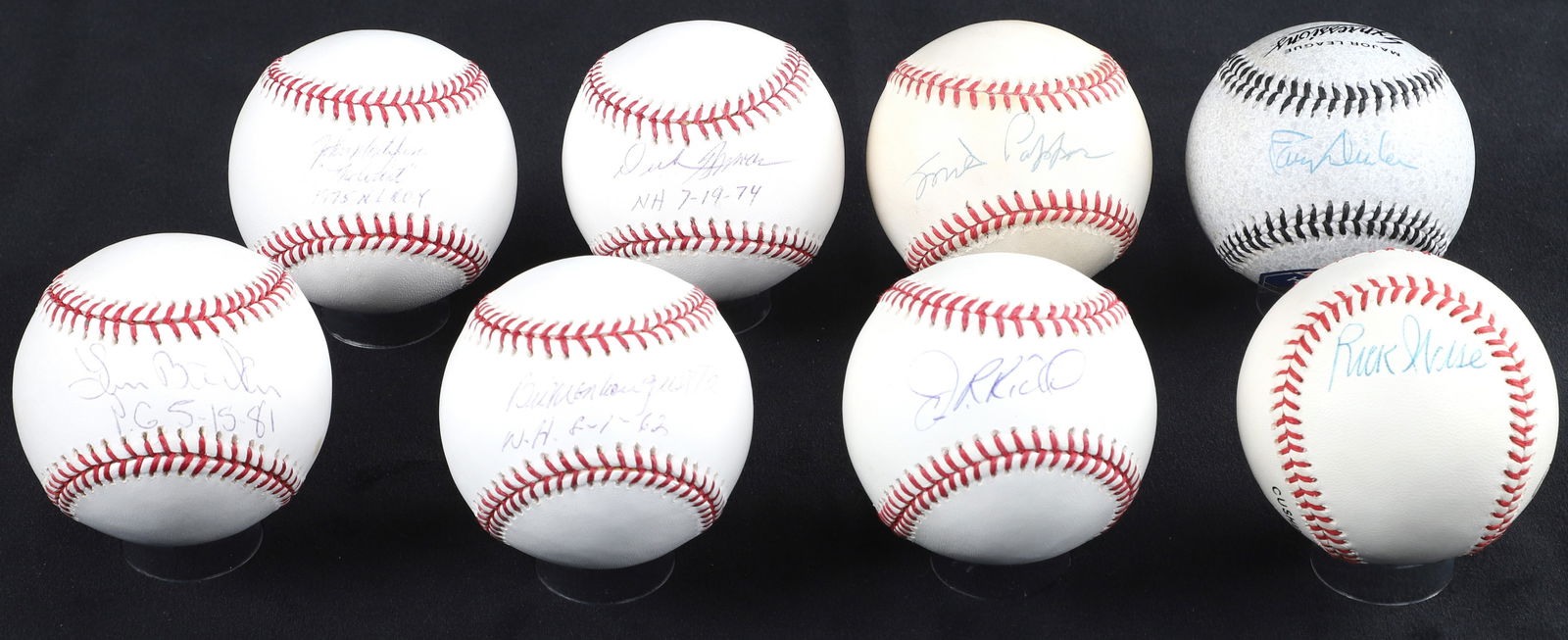 Eight signed Baseballs - Pitchers (1 of 1)
