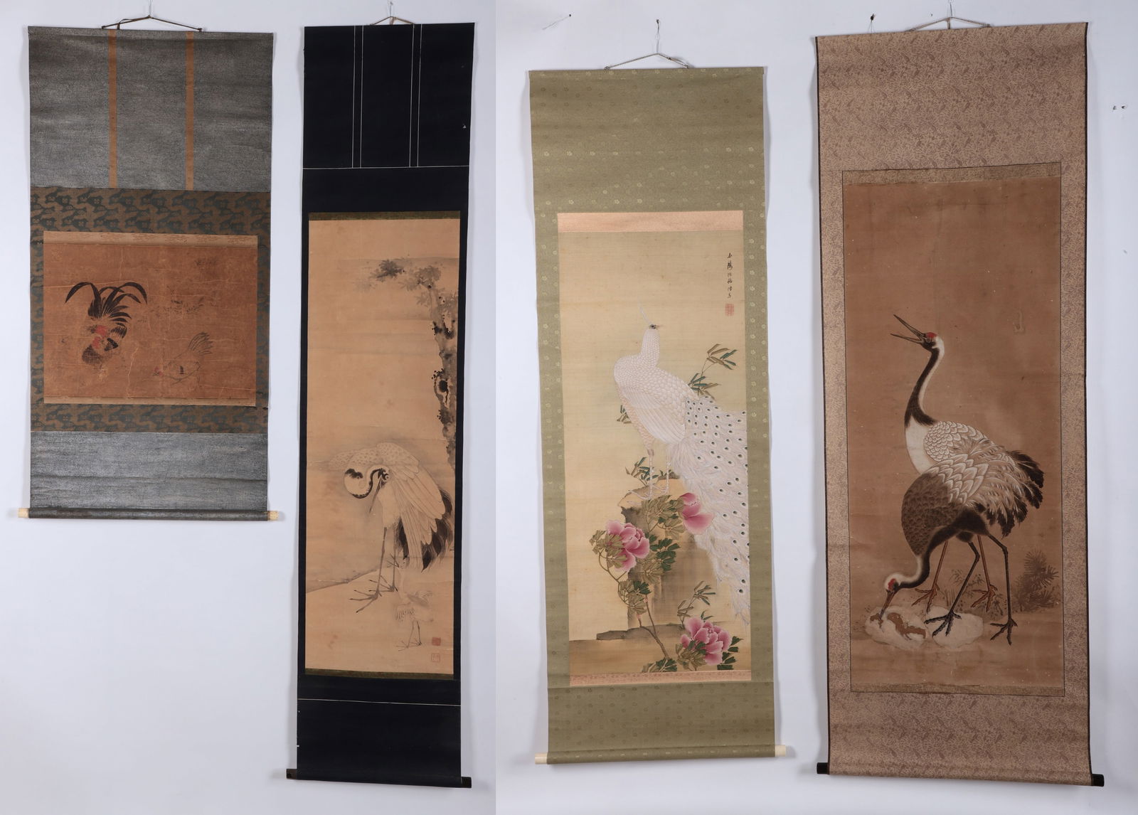 (4) Chinese Scrolls, Birds (1 of 20)