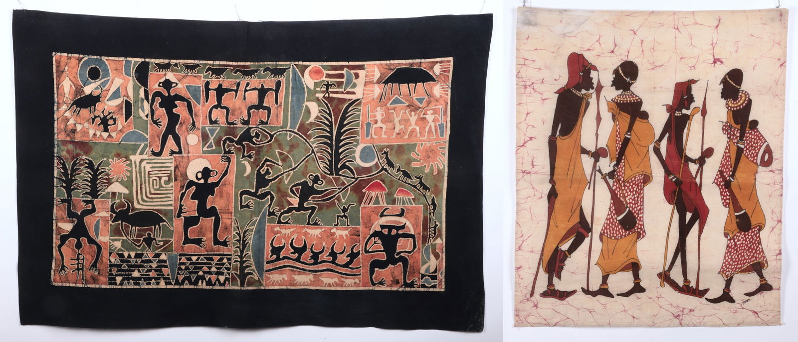 (2) Chinese Batik Wall Hangings (1 of 14)