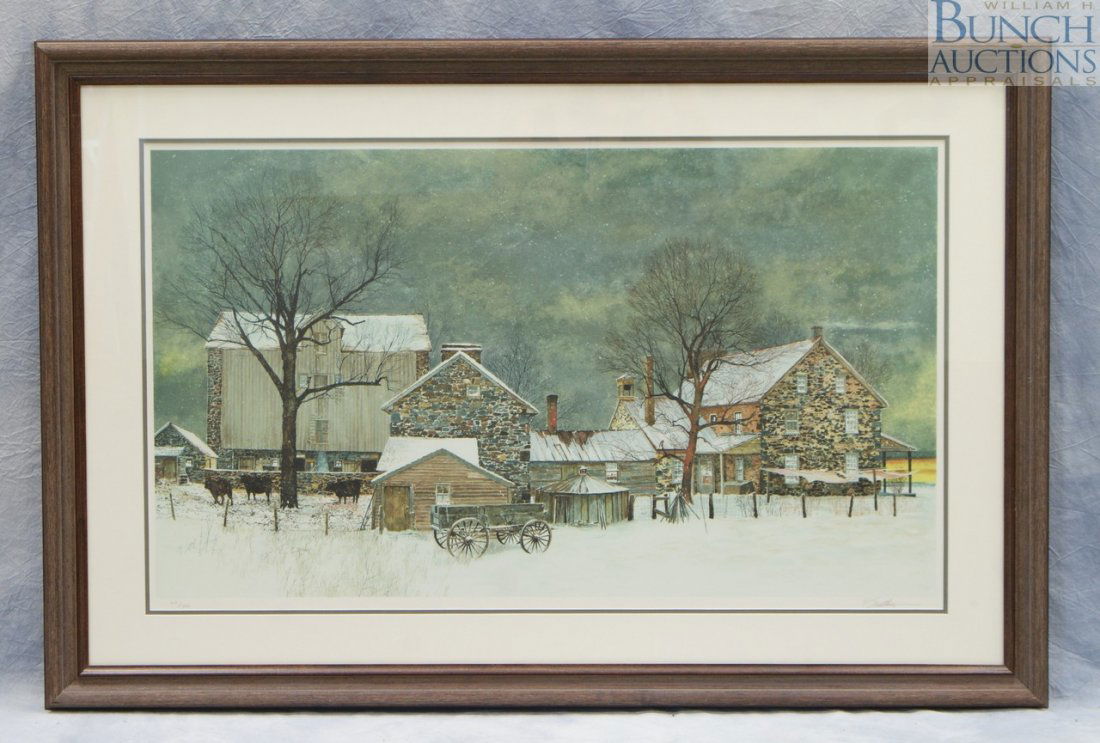 Peter Sculthorpe, American, b 1948, limited editi: Peter Sculthorpe, American, b 1948, limited edition lithograph, "Heartland", 165/350, 26 1/4" x 38 1/4"