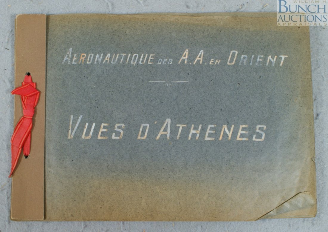 Rare Volume "Aeronautique des A A En Orient vues: Rare Volume "Aeronautique des A A En Orient vues D'Athenes" aerial photos of Pre-War Athens, the volume once the property Air-Vice Marshall of the Royal Greek Air Force