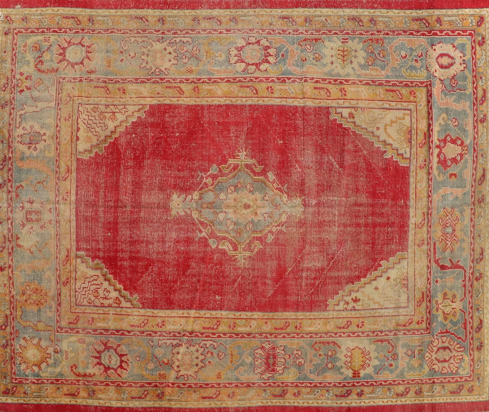 8'11" x 11'9" Oushak Room size rug, #3355: 8'11" x 11'9" Oushak Room size rug, #3355
