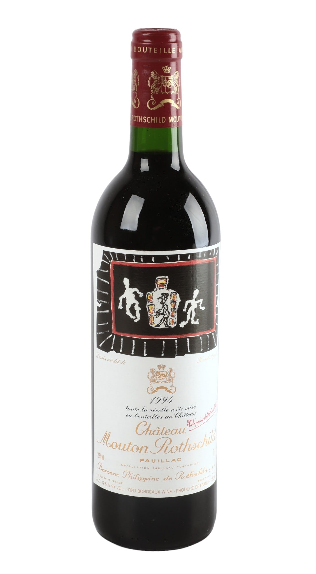 1994 Chateau Mouton Rothschild Pauillac France: 1994 Chateau Mouton Rothschild Pauillac France, RP 91, 750 ml The wine offered in this sale is the single owner collection of the since passed avid wine collector and lover, Ray Emplit. The Emplit col
