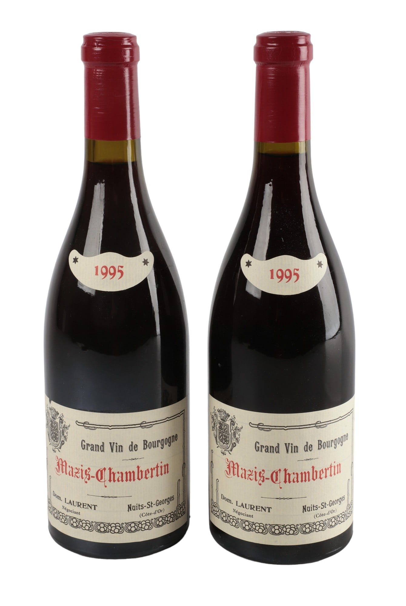 (2) 1995 Dominique Laurent Mazis-Chambertin: (2) 1995 Dominique Laurent Mazis-Chambertin, RP 92, 750 ml The wine offered in this sale is the single owner collection of the since passed avid wine collector and lover, Ray Emplit. The Emplit collec