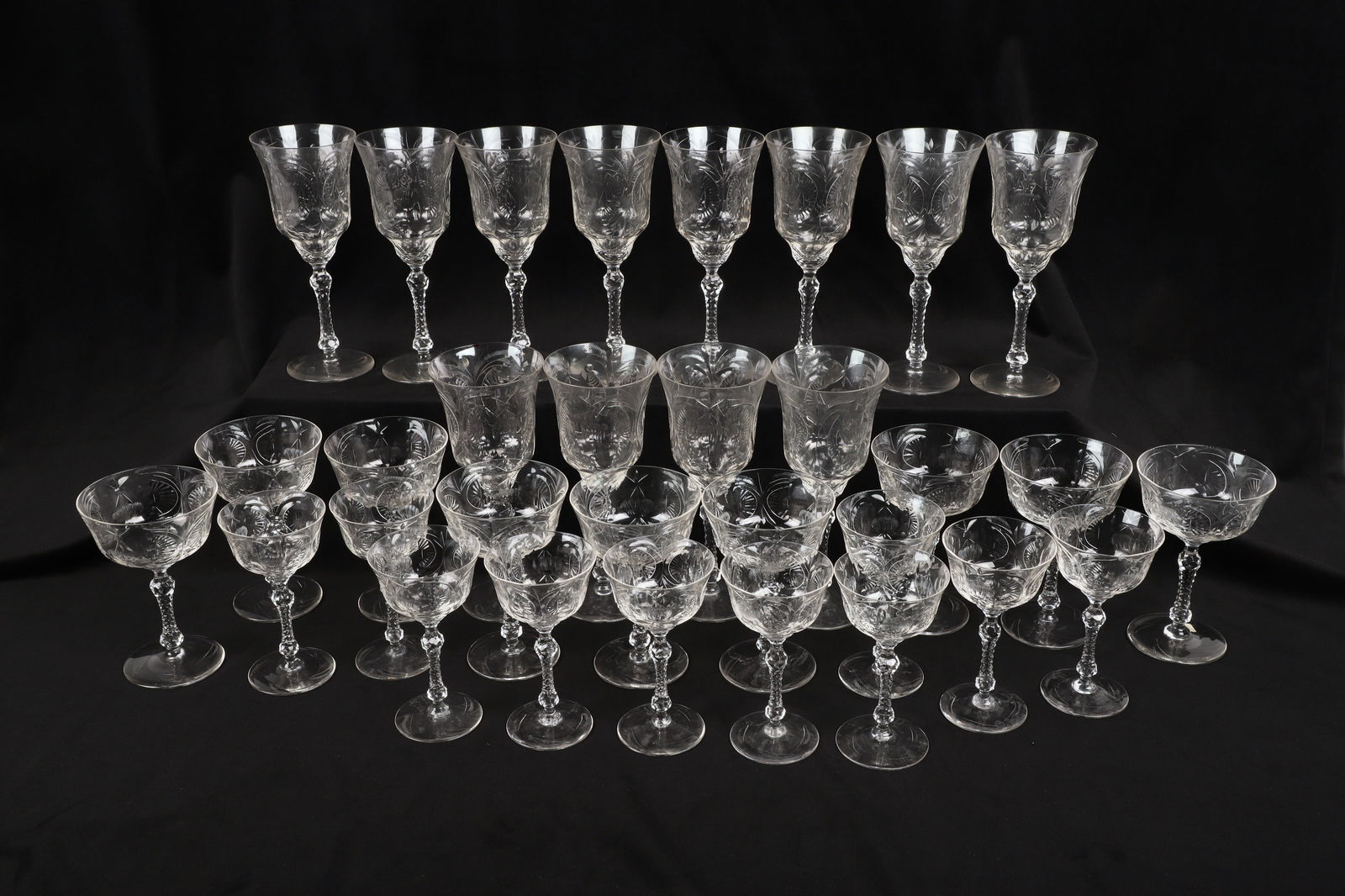 (31) Thistle and Fern Cut Glasses (1 of 7)