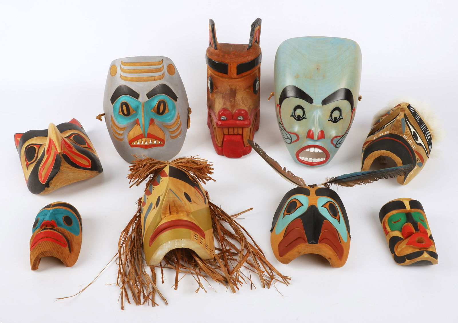 (9) Decorative Pacific Northwest Masks (1 of 13)
